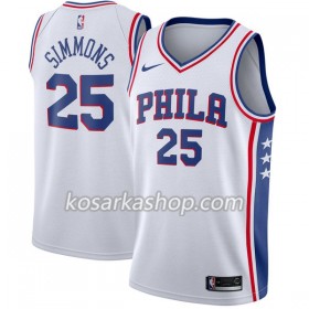 Dres Philadelphia 76ers Ben Simmons 25 Nike 2017-18 Bijela Swingman